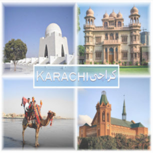 PK Karachi - Mazar e Quaid - Mohatta Palace - Klistermärken