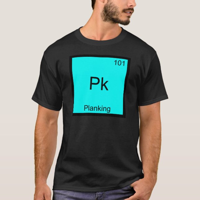 Pk - Planking Roligt Element Meme Kemi T-Shirt (Framsida)