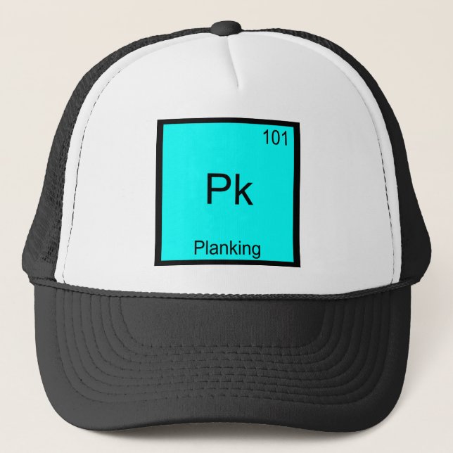 Pk - Planking Roligt Element Meme Kemi T-Shirt Keps (Framsida)