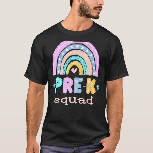 PK Team Hej Back to school Prek Squad Boys Gi T Shirt (Framsida)