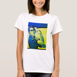 PKD-KRIGAREKVINNA - Retro tatueringroligt för T Shirt