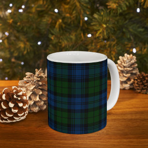 PKlan Campbell Military Tartan Black Grönt Kaffemugg