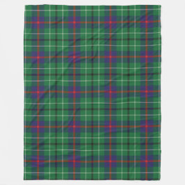 PKlan Duncan Tartan Grönt Check Fleecefilt
