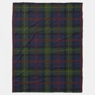 PKlan Malcolm Tartan Black Lila Mönster Fleecefilt