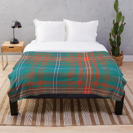PKlan Wilson Tartan Orange Check Fleecefilt
