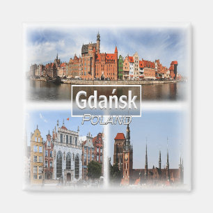 PL0022 Europa, Polen, gryningen Gdansk Magnet