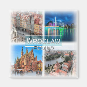 PL0029 Europa, Polen, Wroclaw, Fridge Magnet