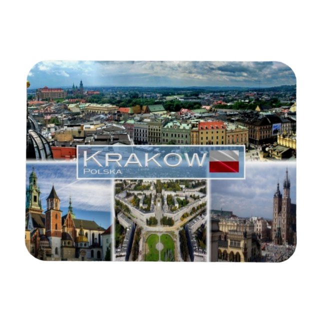 PL Polen Polska - Krakow - Magnet (Horisontell)