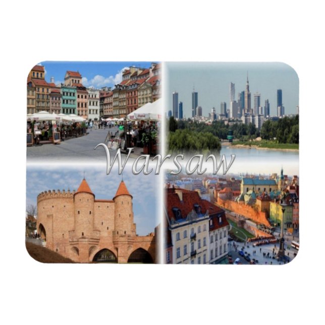 PL Polen Polska - Warszawa Warszawa - Magnet (Horisontell)