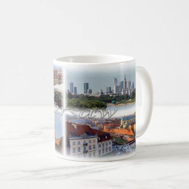 PL Polen - Warszawa Warszawa - Kaffemugg (Framsida höger)