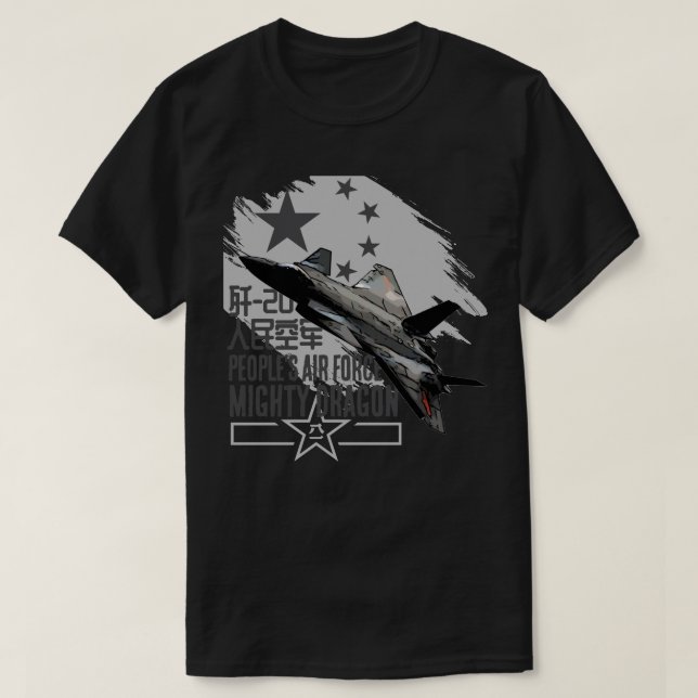 PLAAF Mighty Dragon Stealth T Shirt (Design framsida)