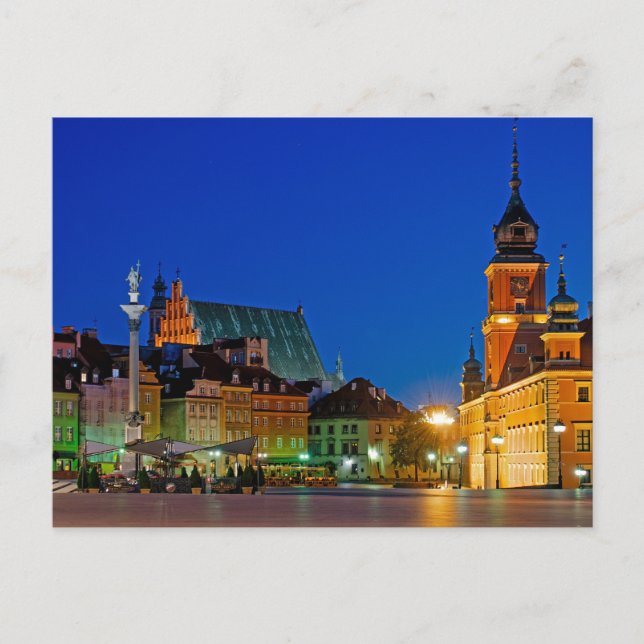 Plac Zamkowy Warszawa Polen Vykort (Framsida)