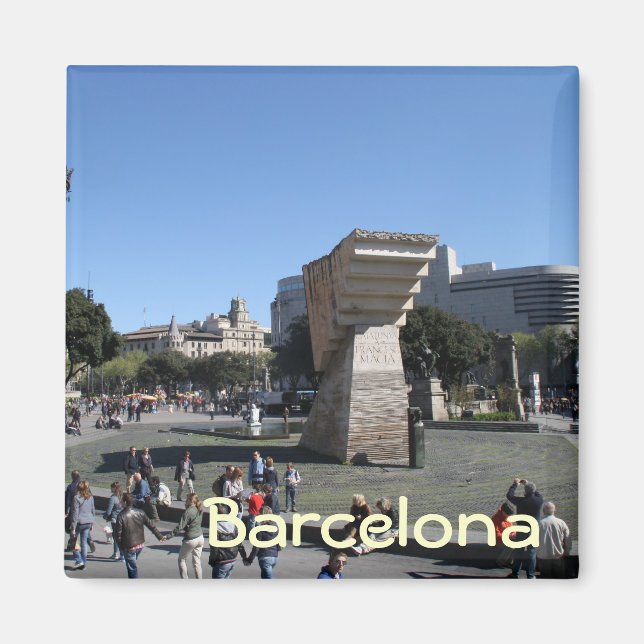 Plaça Catalunya, Barcelona Magnet (Framsidan)