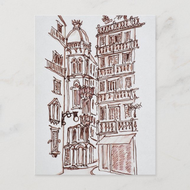 Placa de Manises in Old Town | Valencia, Spanien Vykort (Framsida)