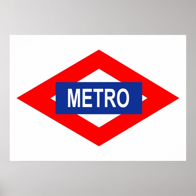 Placa de Metro de Madrid Poster (Framsidan)