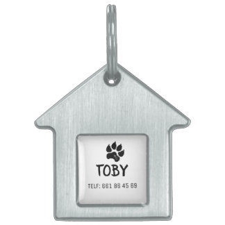 Placa para mascotas enmarcada ID-bricka husdjur