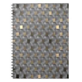 Placas cinza sobre fundo marrom claro, ton pretos anteckningsbok