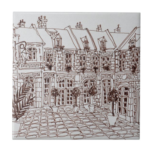 Place Aux Oignons, Gamla Stan | Lille, Frankrike Kakelplatta (Framsidan)