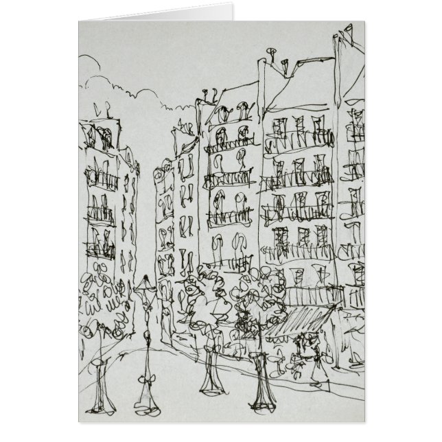 Place Dauphine, Ile de la Cite | Paris, Frankrike Hälsningskort (Framsidan)