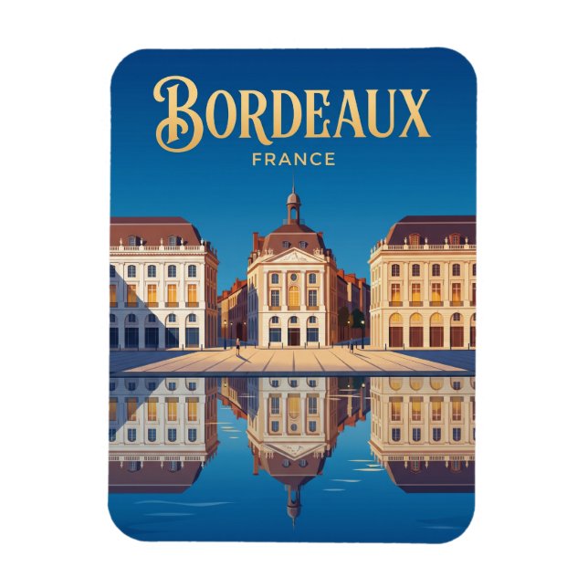 Place de la Bourse Frankrike Magnet (Vertikal)