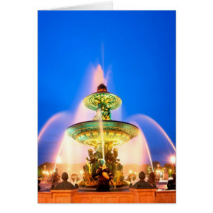 Place de la Concorde, Paris, Frankrike Hälsningskort