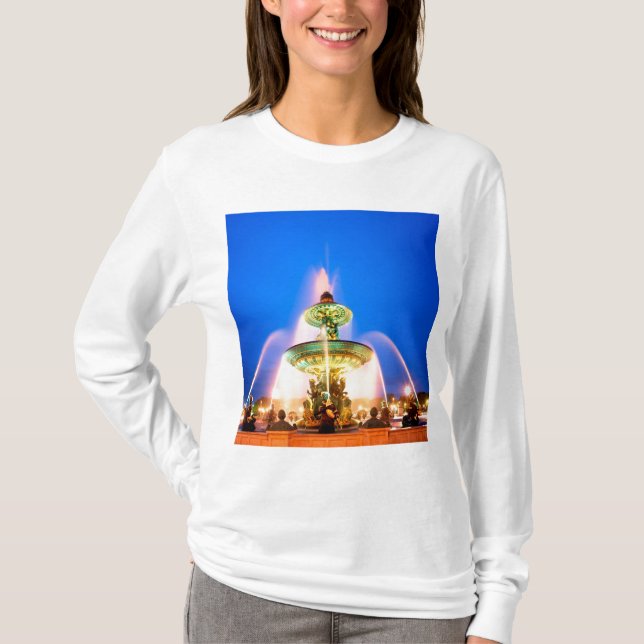 Place de la Concorde, Paris, Frankrike T-shirt (Framsida)