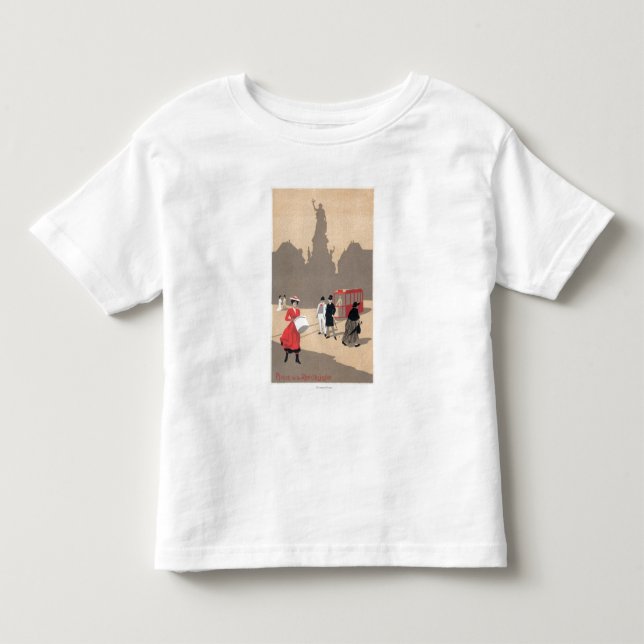 Place de la Republique art décoplats T-shirt (Framsida)