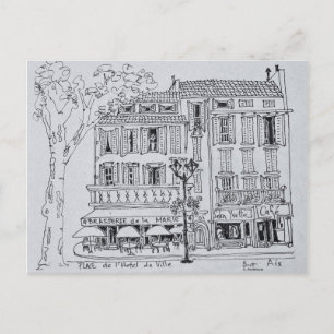 Place de L'Hotel de Ville Aix en Provence Vykort