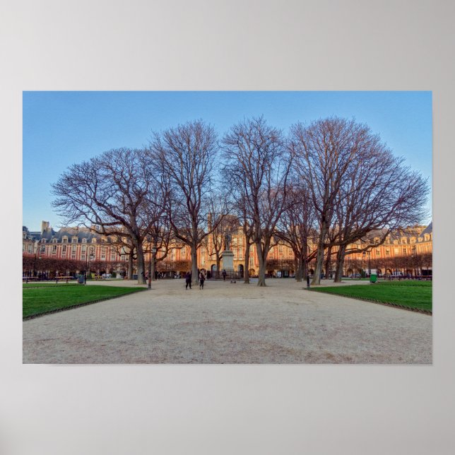 Place des Vosges i Paris - Frankrike Poster (Framsidan)