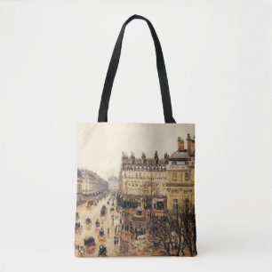 Place du Théâtre Français, Paris Regn av Pissarro Tygkasse