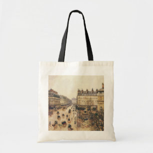Place du Théâtre Français, Paris Regn av Pissarro Tygkasse