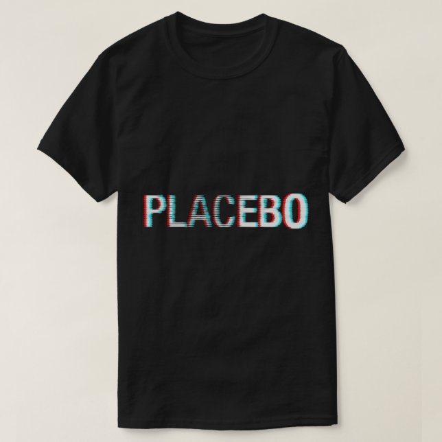 Placebo Glitch Logotyp Classic T-Shirt (Design framsida)