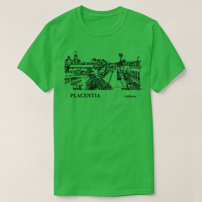Placentia California TShirt 3 T Shirt (Design framsida)