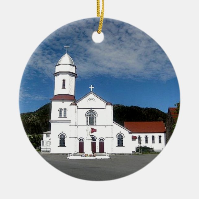 Placentia Newfoundland Labrador Kanada Julgransprydnad Keramik (Framsidan)