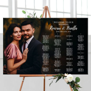 Placera bröllop med foto och hitta ditt säte poster