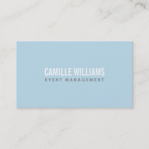 PLACERA FET MINIMAL smart text baby blue + grått Visitkort