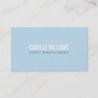 PLACERA FET MINIMAL smart text baby blue + grått Visitkort