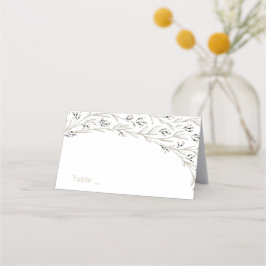 Placera kort för det rustiska landsbyggsbröllopet