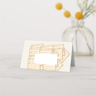 placera kort med vin och matzah