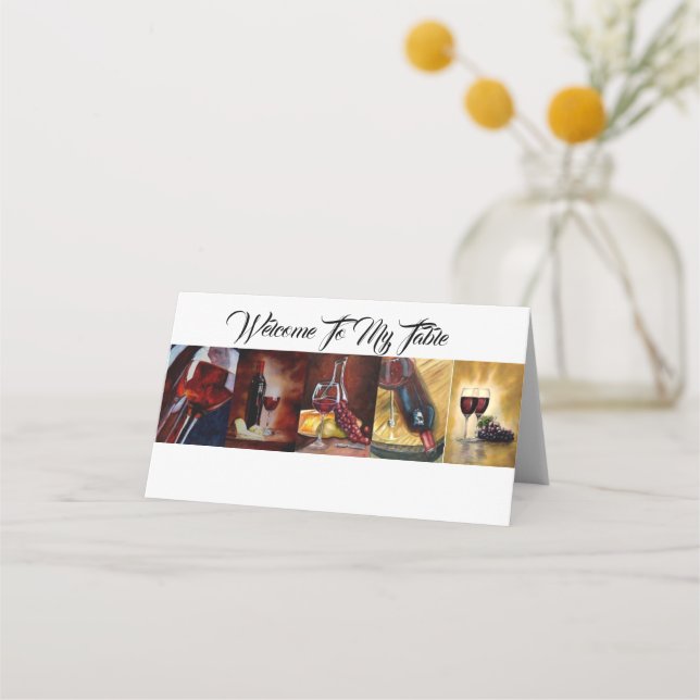 Placera kort - Välkommen till mitt hem (Framsida)