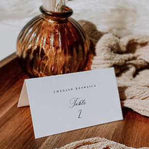 Placera kortet Bröllop Escort Tält-platsnummer för