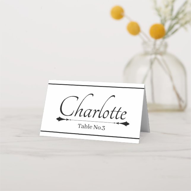 Placera kortet Bröllop Placeringskort (Framsida)