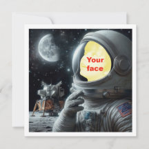 Placera mitt ansikte i bilden, astronaut, rymdbil