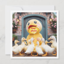 Placera mitt ansikte i bilden, kort med ankor och