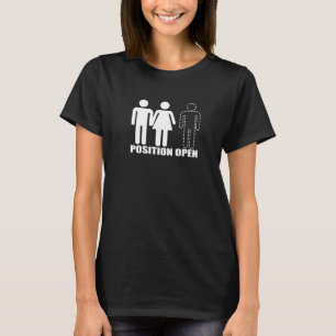 Placera öppen manlig honlerschakt t shirt