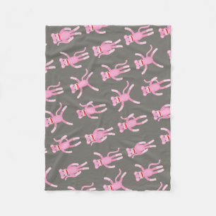 Placera Rosa Sock monkey Fleecefilt