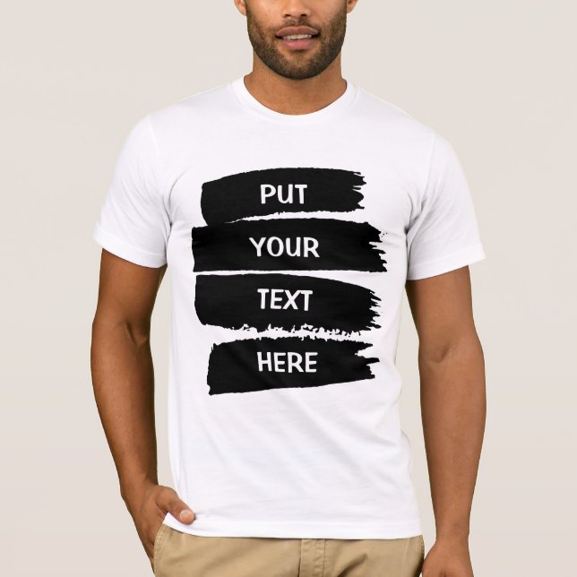Placera texten här, uppmjuka personligt tänkesätt t shirt (Framsida)