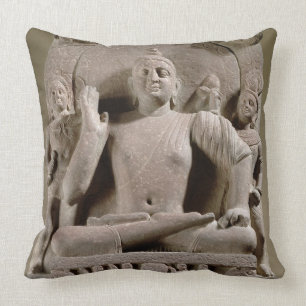 Placerad Bodhisattva, Mathura (röd sandsten) Kudde