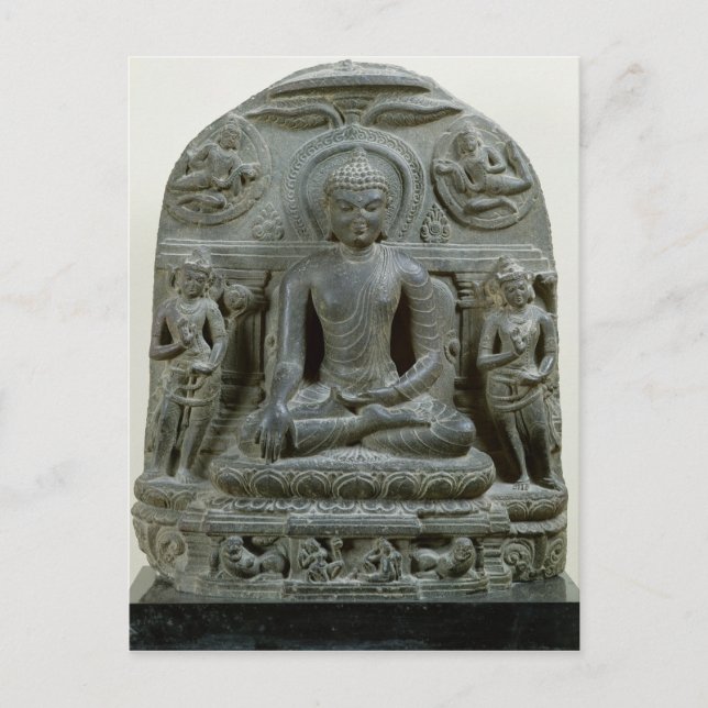 Placerad Buddha i meditation Vykort (Framsida)