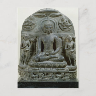 Placerad Buddha i meditation Vykort